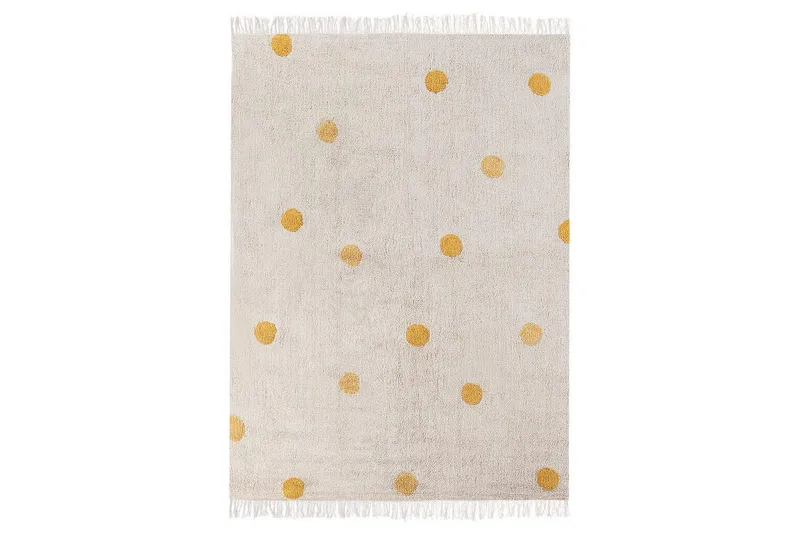 Matta Dardere - Beige, gul - Textilier & mattor - Mattor - Modern matta - Bomullsmattor