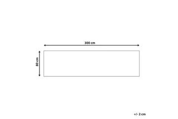 Matta Gesi II - Beige, 80x300 cm - Textilier & mattor - Mattor - Modern matta - Viskosmattor