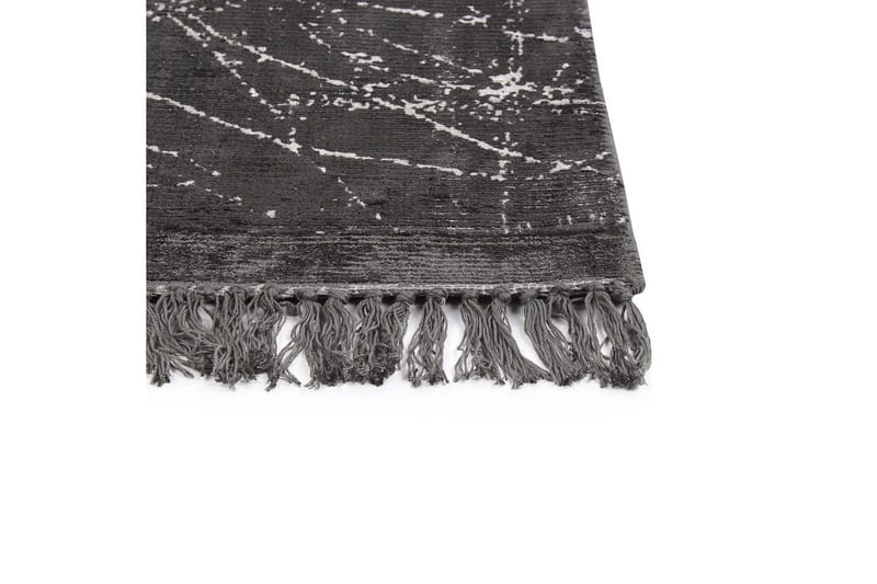 Matta Hanli - Mörkgrå, vit, 140x200 cm - Textilier & mattor - Mattor - Modern matta - Viskosmattor