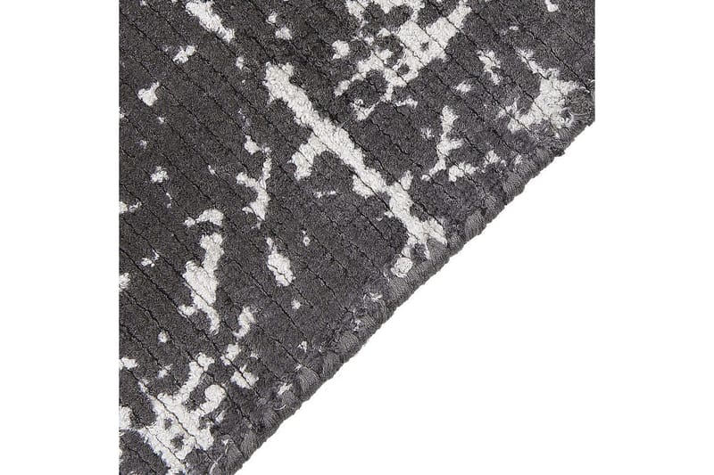 Matta Hanli - Mörkgrå, vit, 80x150 cm - Textilier & mattor - Mattor - Modern matta - Viskosmattor