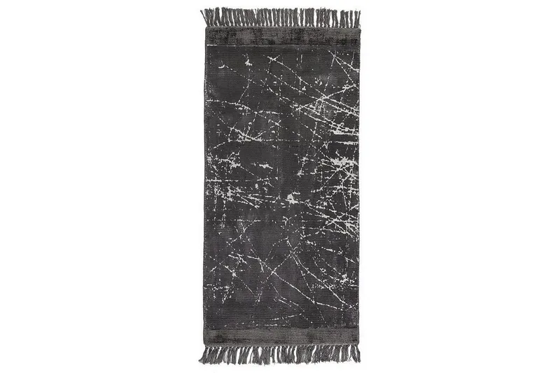 Matta Hanli, Mörkgrå, vit, 80x150 cm