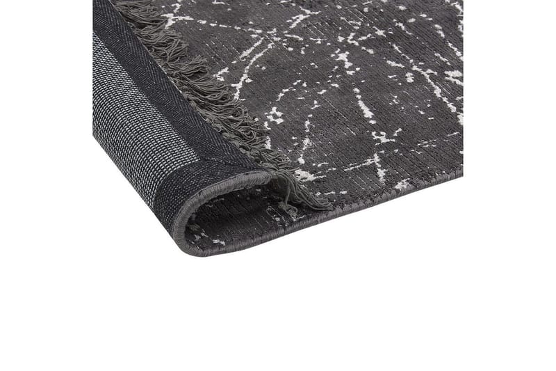 Matta Hanli - Mörkgrå, vit, 80x150 cm - Textilier & mattor - Mattor - Modern matta - Viskosmattor