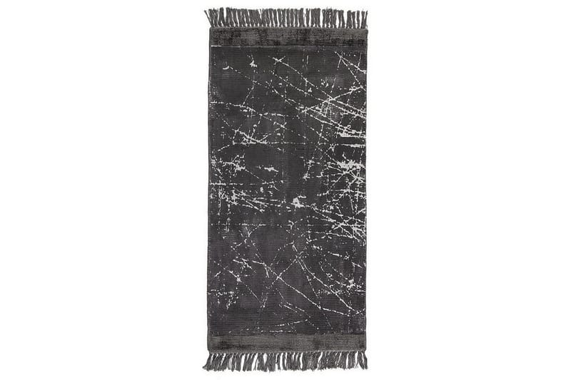 Matta Hanli, Mörkgrå, vit, 80x150 cm