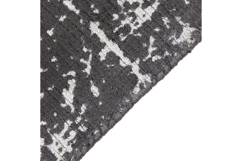 Matta Hanli - Mörkgrå, vit, 80x150 cm - Textilier & mattor - Mattor - Modern matta - Viskosmattor