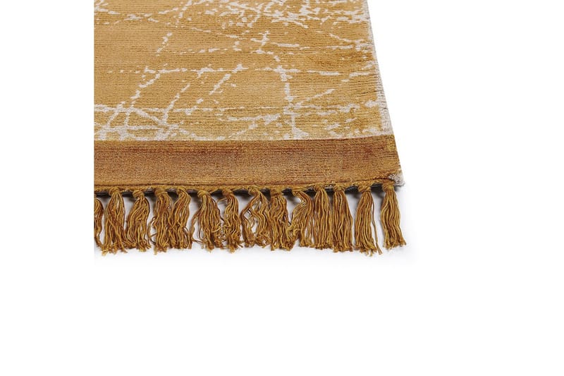 Matta Hanli - Orange, Vit, 140x200 cm - Textilier & mattor - Mattor - Modern matta - Viskosmattor