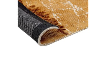 Matta Hanli - Orange, Vit, 80x150 cm - Textilier & mattor - Mattor - Modern matta - Viskosmattor