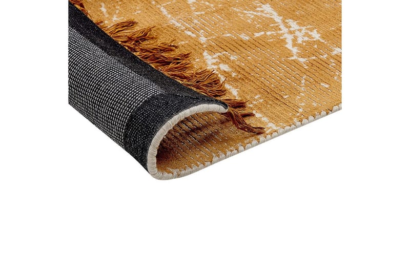 Matta Hanli - Orange, Vit, 80x150 cm - Textilier & mattor - Mattor - Modern matta - Viskosmattor