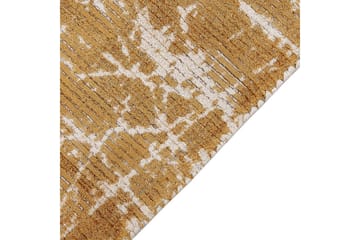 Matta Hanli - Orange, Vit, 80x150 cm - Textilier & mattor - Mattor - Modern matta - Viskosmattor