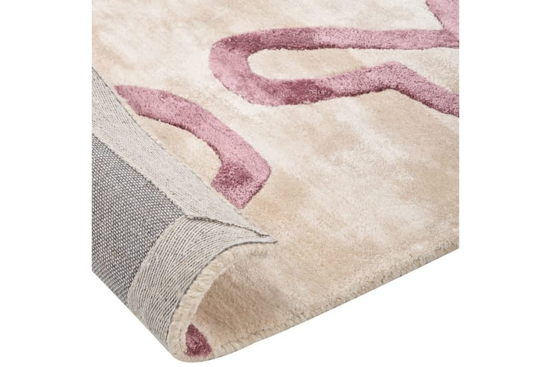 Matta Kappar - Beige, Rosa - Textilier & mattor - Mattor - Modern matta - Viskosmattor