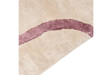 Matta Kappar - Beige, Rosa - Textilier & mattor - Mattor - Modern matta - Viskosmattor