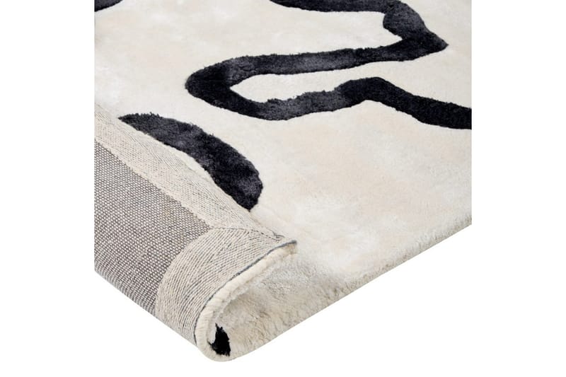 Matta Kappar - Vit, Svart - Textilier & mattor - Mattor - Modern matta - Viskosmattor