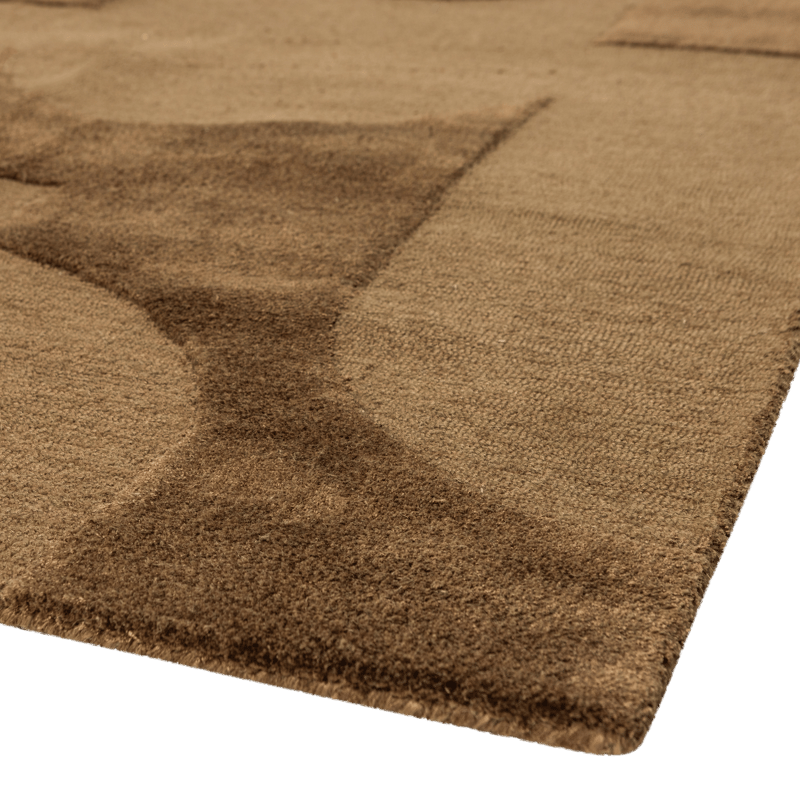 Matta Livo 160x160 cm - Brun - Textilier & mattor - Mattor - Modern matta - Ullmattor