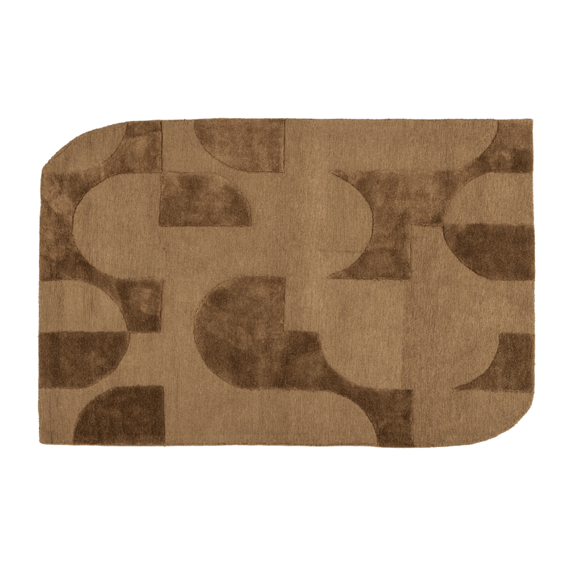 Matta Livo 160x160 cm, Brun