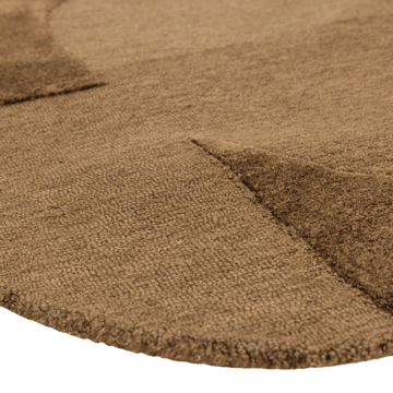 Matta Livo 160x160 cm - Brun - Textilier & mattor - Mattor - Modern matta - Ullmattor