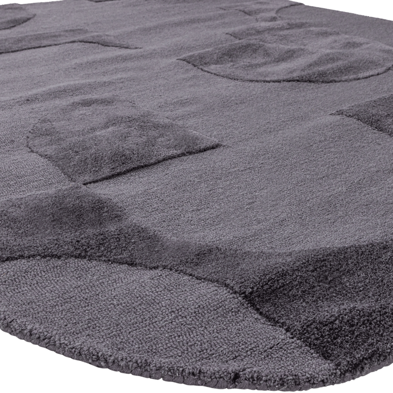 Matta Livo 160x160 cm - Grå - Textilier & mattor - Mattor - Modern matta - Ullmattor
