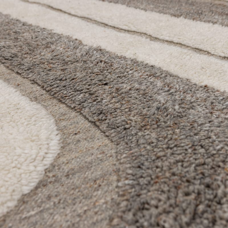 Matta Moro 170x240 cm - Grå/Vit - Textilier & mattor - Mattor - Modern matta - Ullmattor