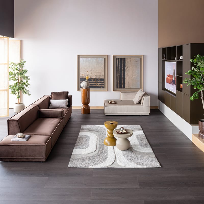 Matta Moro 170x240 cm - Grå/Vit - Textilier & mattor - Mattor - Modern matta - Ullmattor