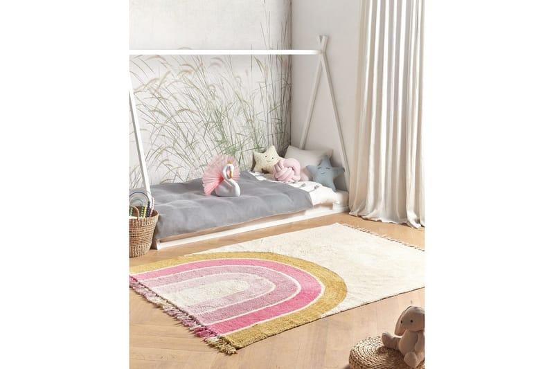 Matta Tatarli - Beige, rosa, gul - Textilier & mattor - Mattor - Modern matta - Bomullsmattor