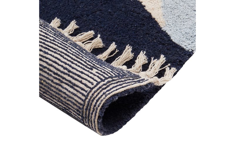 Matta Xinali - Blå, röd, beige, grå - Textilier & mattor - Mattor - Modern matta - Bomullsmattor