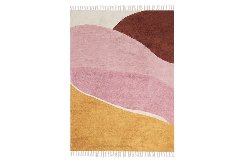 Matta Xinali, Rosa, gul, röd, beige
