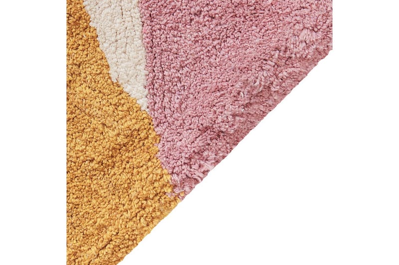 Matta Xinali - Rosa, gul, röd, beige - Textilier & mattor - Mattor - Modern matta - Bomullsmattor