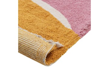 Matta Xinali - Rosa, gul, röd, beige - Textilier & mattor - Mattor - Modern matta - Bomullsmattor