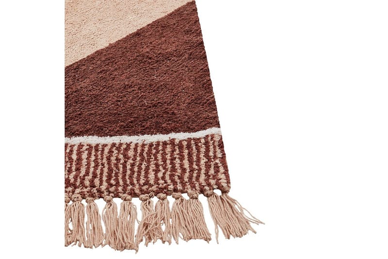 Matta Xuluf - Brun, Beige - Textilier & mattor - Mattor - Modern matta - Bomullsmattor