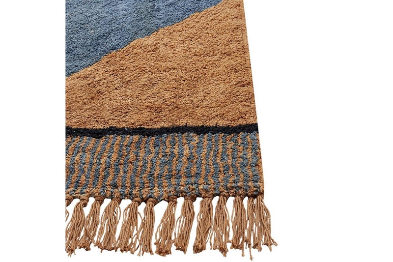 Matta Xuluf - Brun, Blå - Textilier & mattor - Mattor - Modern matta - Bomullsmattor