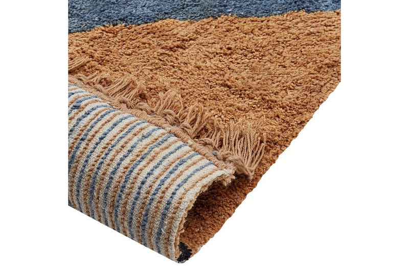 Matta Xuluf - Brun, Blå - Textilier & mattor - Mattor - Modern matta - Bomullsmattor