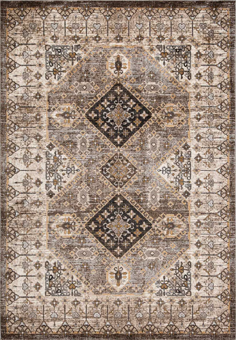 Matta Yelvi 200x285 cm, Brun/beige