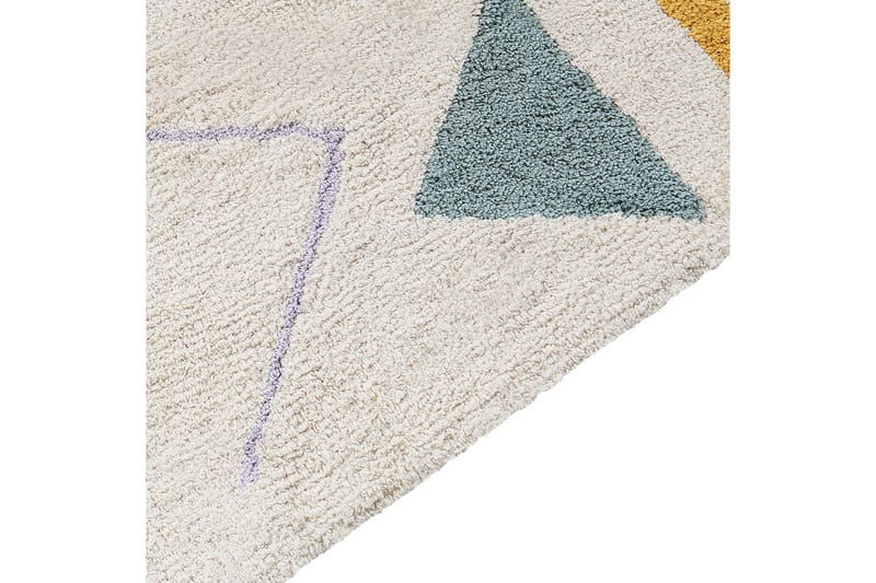 Matta Zaysan - Beige, grön, lila, gul, svart - Textilier & mattor - Mattor - Modern matta - Bomullsmattor