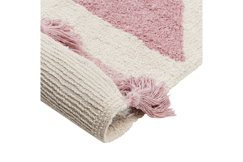 Matta Zaysan - Beige, rosa, lila, gul - Textilier & mattor - Mattor - Modern matta - Bomullsmattor