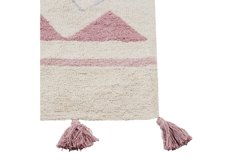 Matta Zaysan - Beige, rosa, lila, gul - Textilier & mattor - Mattor - Modern matta - Bomullsmattor