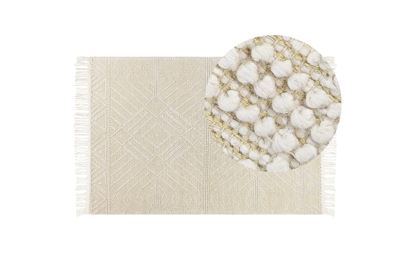 Mavikent Ullmatta 160x230 cm Beige - Textilier & mattor - Mattor - Modern matta - Ullmattor