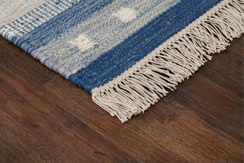 Fagersta Ullmatta 140x200 cm - Blå - Textilier & mattor - Mattor - Modern matta - Ullmattor