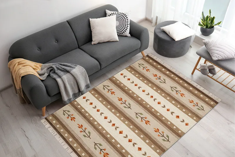 Fagersta Ullmatta 160x230 cm - Sand - Textilier & mattor - Mattor - Modern matta - Ullmattor