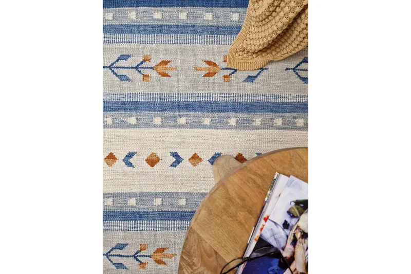 Fagersta Ullmatta 240x340 cm - Blå - Textilier & mattor - Mattor - Modern matta - Ullmattor