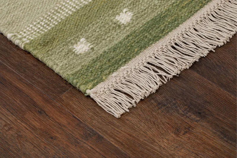 Fagersta Ullmatta 80x200 cm - Grön - Textilier & mattor - Mattor - Modern matta - Ullmattor