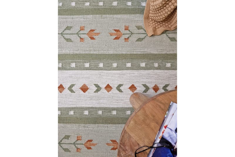 Fagersta Ullmatta 80x200 cm - Grön - Textilier & mattor - Mattor - Modern matta - Ullmattor