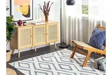Menderes Ryamatta 160x230 cm - Beige - Textilier & mattor - Mattor - Modern matta - Bomullsmattor
