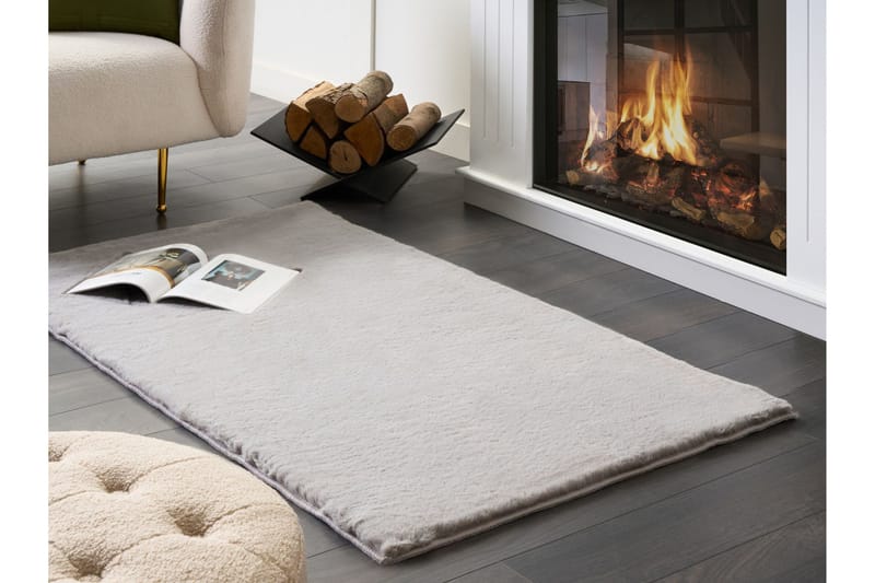 Mirpur Skinnmatta 80x150 cm - Grå - Textilier & mattor - Mattor - Modern matta - Wiltonmattor