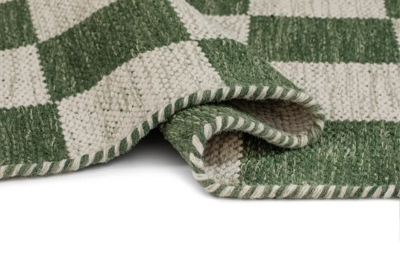 Moharan Ullmatta 160x230 cm Rektangulär - Emeraldgrön - Textilier & mattor - Mattor - Modern matta - Ullmattor