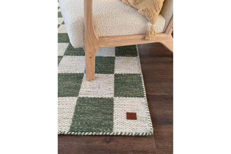 Moharan Ullmatta 160x230 cm Rektangulär - Emeraldgrön - Textilier & mattor - Mattor - Modern matta - Ullmattor