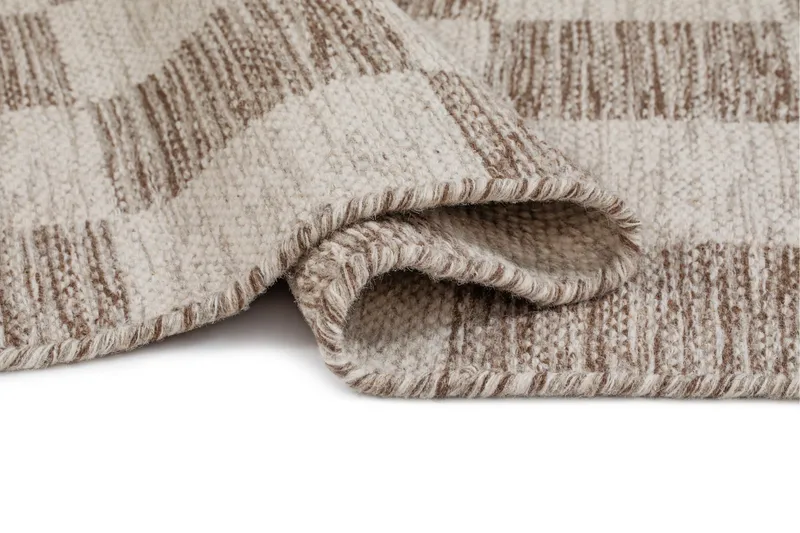 Moharan Ullmatta 160x230 cm Rektangulär - Mörkbeige - Textilier & mattor - Mattor - Modern matta - Ullmattor