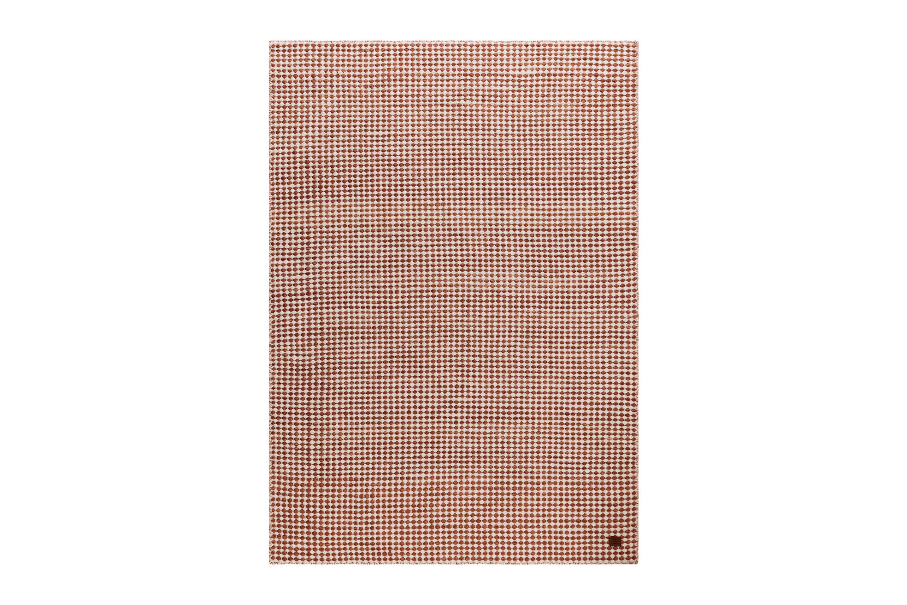 mohardi ullmatta 140x200 cm rektangulär - terrakotta