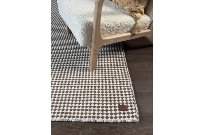 Mohardi Ullmatta 80x300 cm Oblong - Mörkbeige - Textilier & mattor - Mattor - Modern matta - Ullmattor