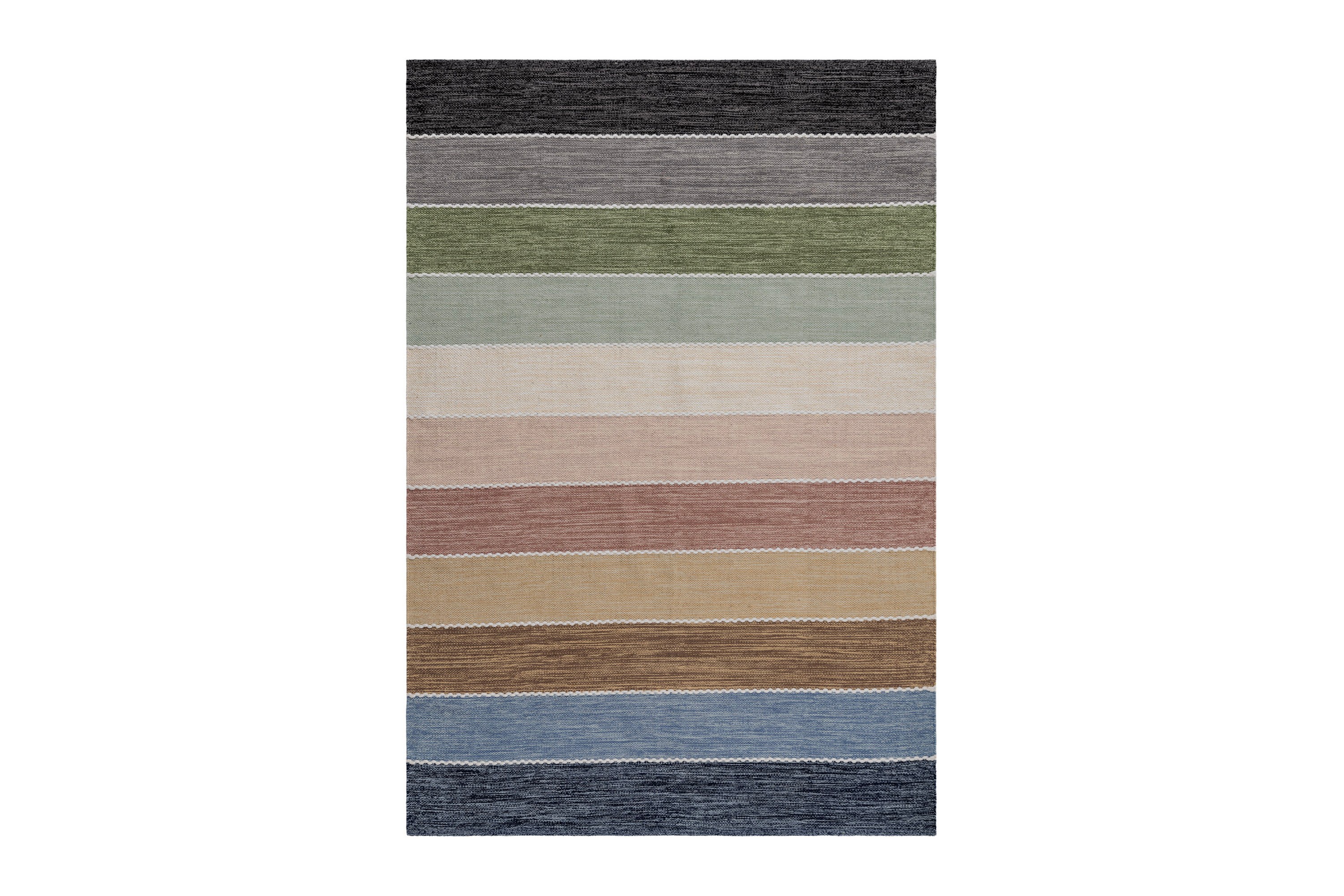 mohsina bomullsmatta 140x200 cm rektangulär - flerfärgad