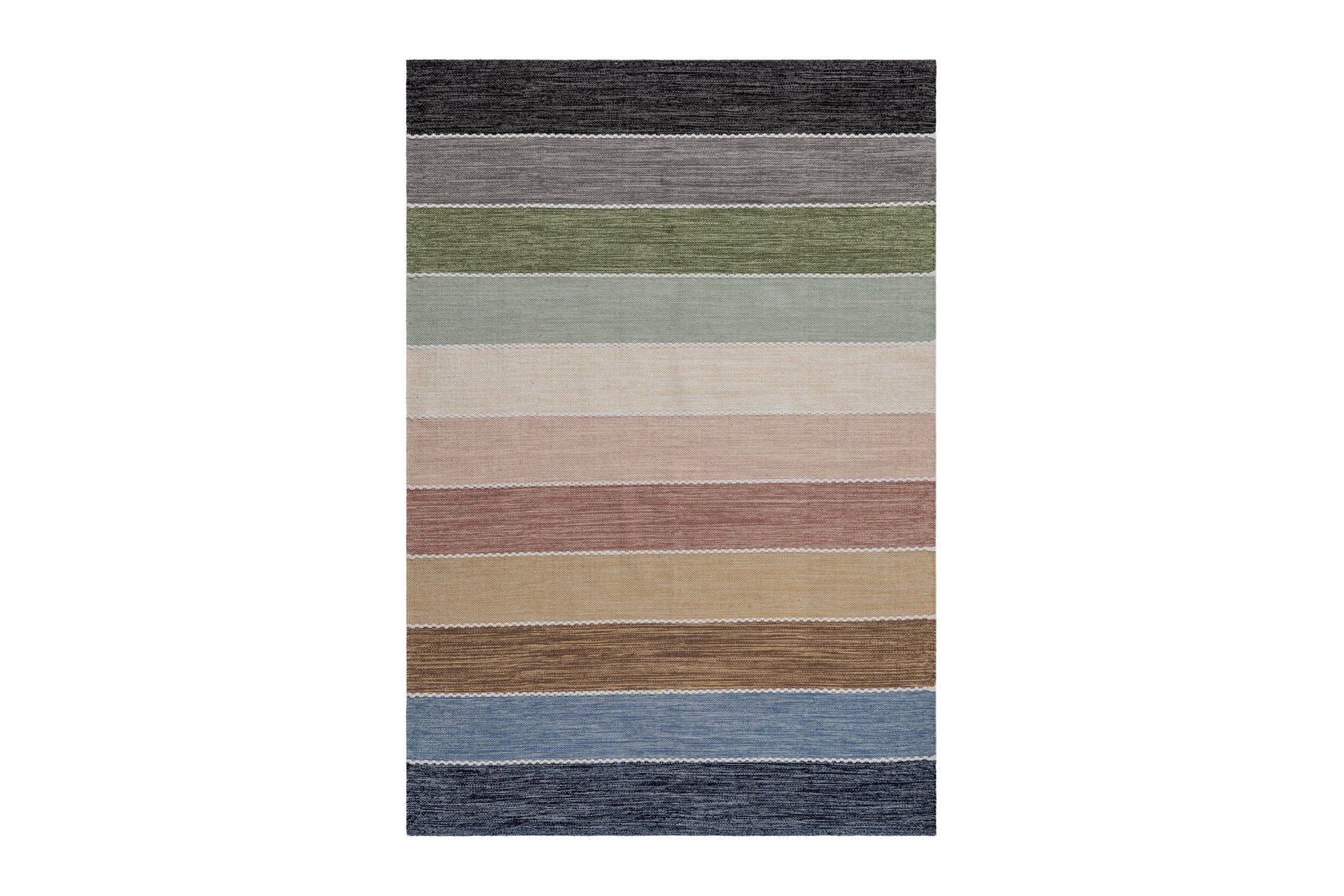 mohsina bomullsmatta 200x290 cm rektangulär - flerfärgad