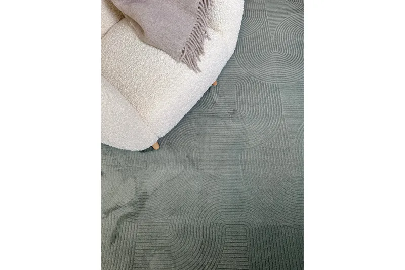 Momita Friezematta 160x230 cm Rektangulär - Grön - Textilier & mattor - Mattor - Modern matta - Friezemattor