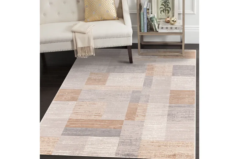 Motto Gångmatta 80x150 cm Rektangulär - Grå/Beige/Brun - Textilier & mattor - Mattor - Modern matta - Gångmattor